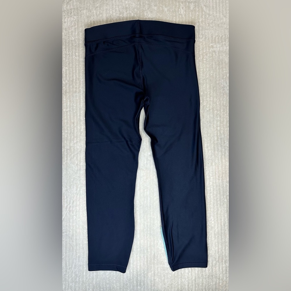 Under Armour Compression Heatgear Leggings Cropped Color Block Women Size Large - Picture 4 of 6